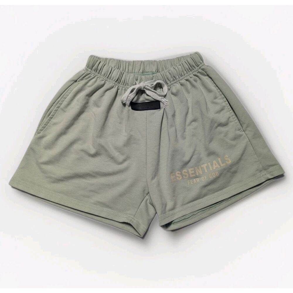Fear of God Essentials Seafoam Sweat Shorts Soft Green Loose Women's Small S
